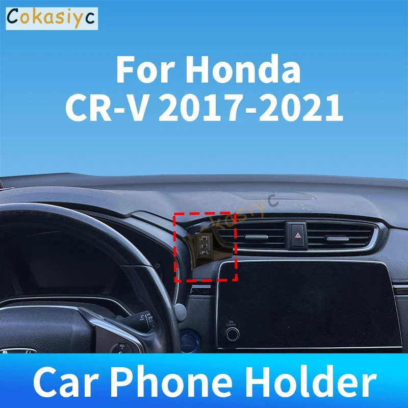 Suporte para Telefone para Carro Honda CR-V 2017 2018 2019 2020 2021, Carregador Sem Fio Especial Fixo para Acessórios de Interior de Carro