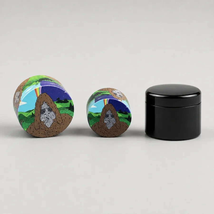 2inch Gorilla Grinder Jar Four Layer Metal Manual Herb Grinder Spice Crusher Kitchen Herb Preparation Four Layer Grinding Tool