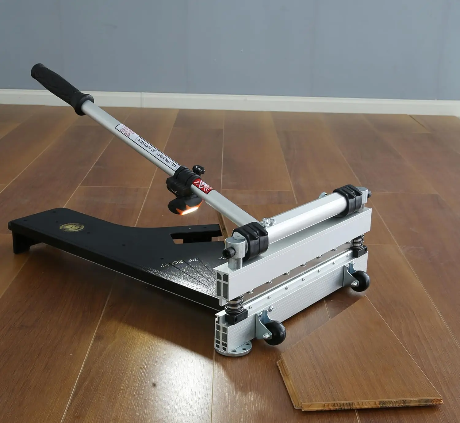 

13" Vinyl Floor Cutter with Wheels for Easy Angle and Length Cutting - Cuts Vinyl, Engineered Wood, LVP, LVT, VCT, SPC, WPC