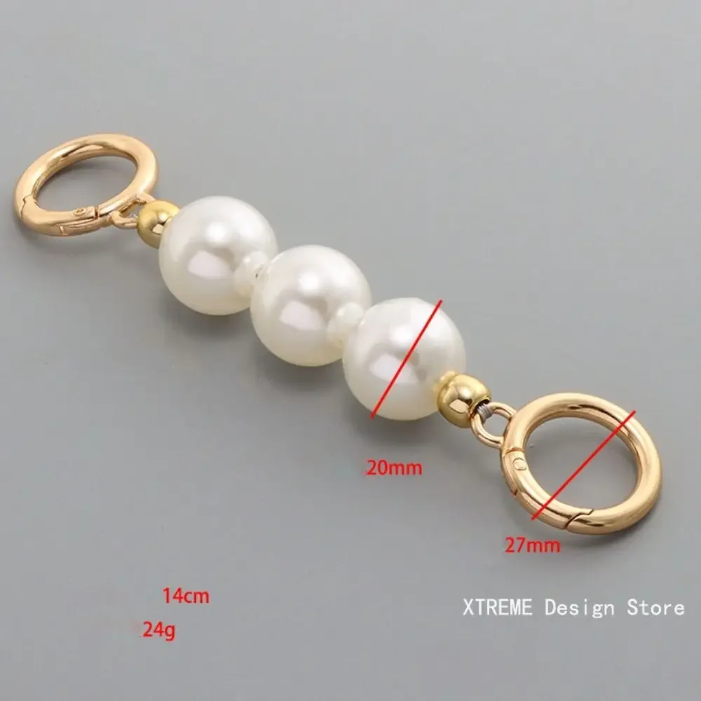 Pearl Purse Chain Strap Extender for Cross-Body Shoulder Bag Handbag DIY Purse Replacement Charms Bag Accessories