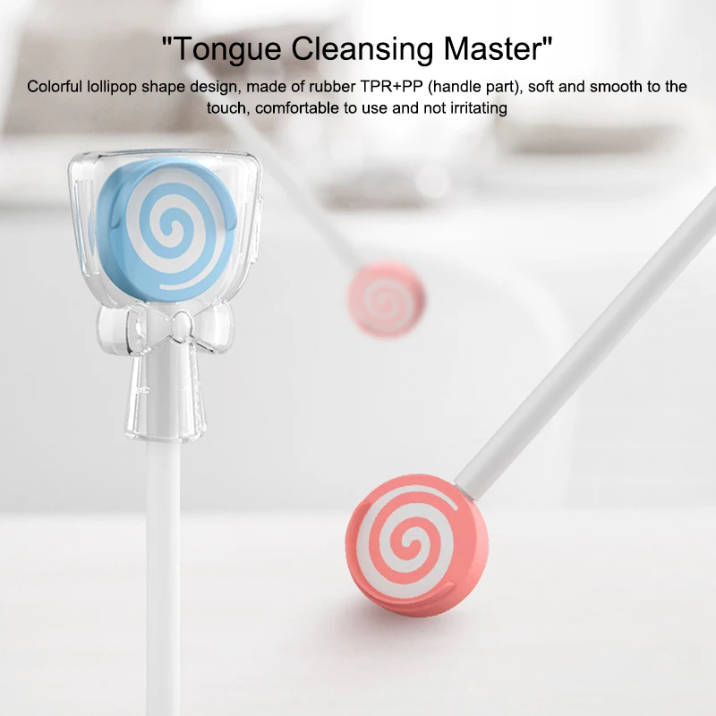 

Y-Kelin Lollipop детский скребок для языка детский скребок детский очиститель гигиена полости рта удаление покрытия на языке
