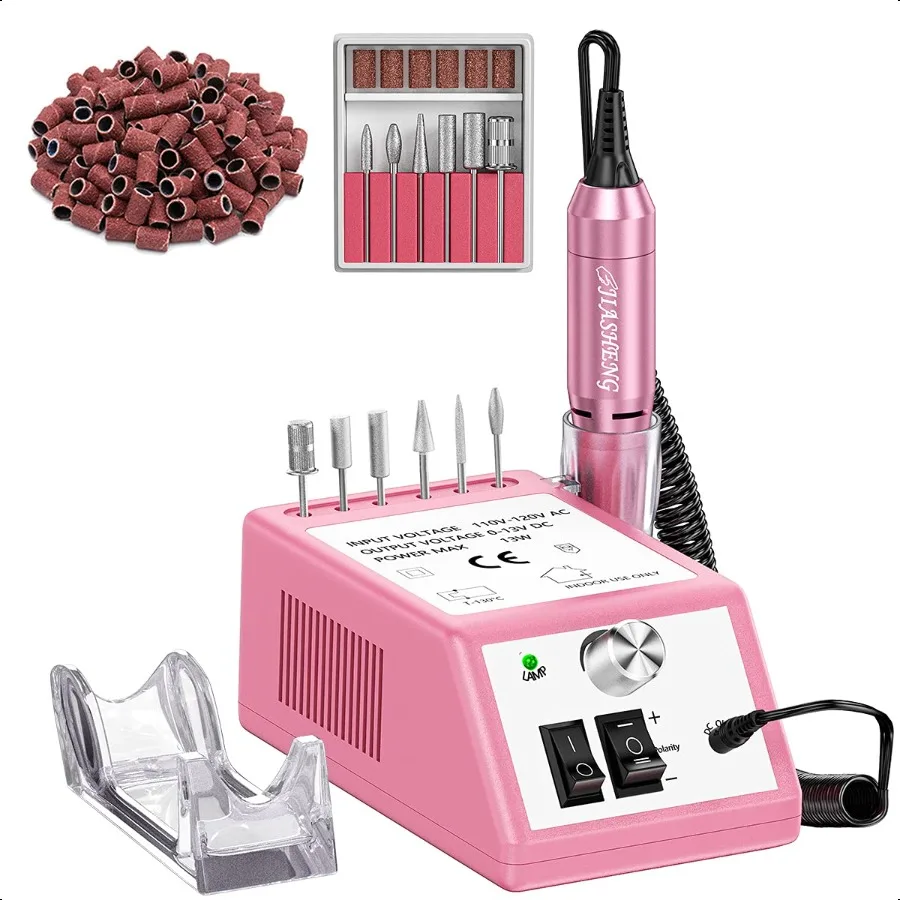

20000RPM Electric Nail Drill Profional Nail File Drill Acrylic Nails Kit for Manicure Gel Nail Polish Remover with 1 Pack of Sa