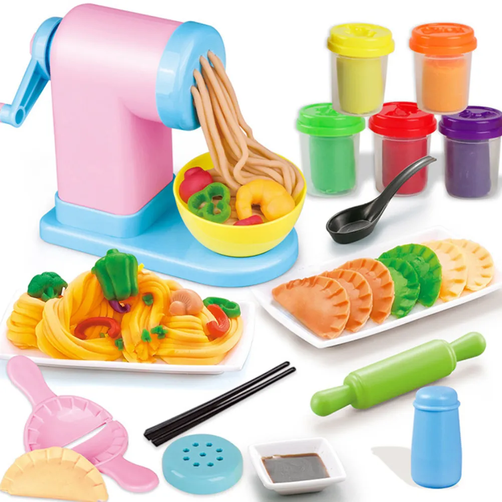 

1Set Color Mud Noodle Maker Plasticine Tool Kits for Kids 3D Modeling Moulds Early Learning Creative Play Activity Craft Set