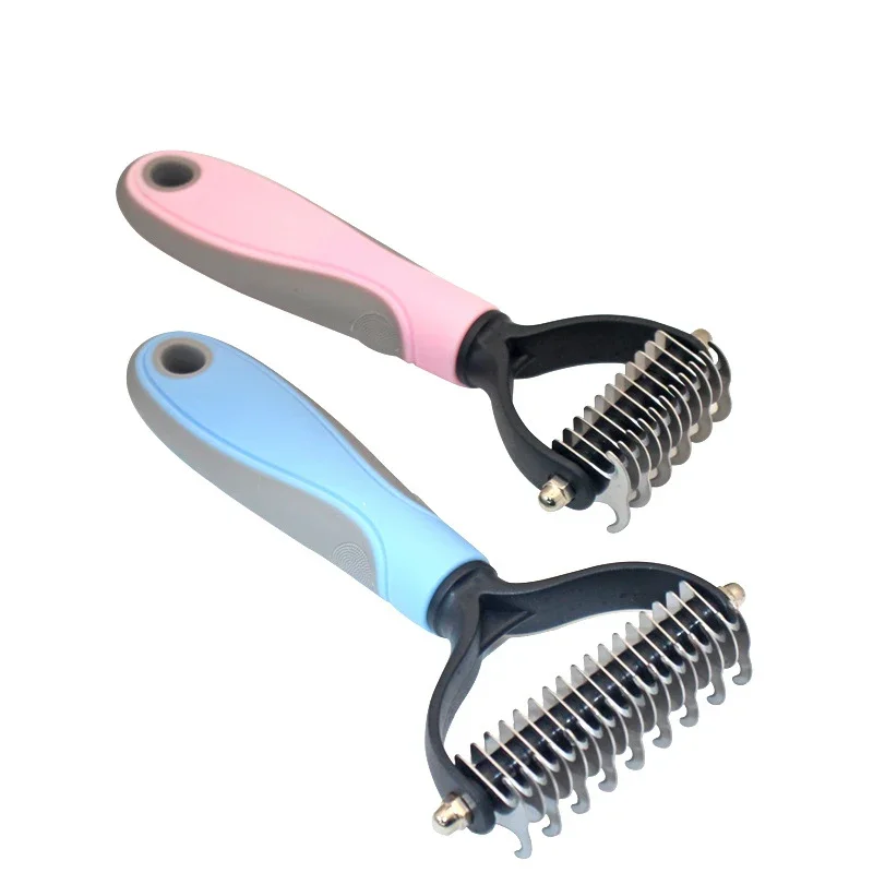 Pet Cat Hair Removal Comb Brush Dog Grooming Shedding Tools Puppy Hair Shedding Trimmer Pet  Trimming Dematting Deshedd Combs