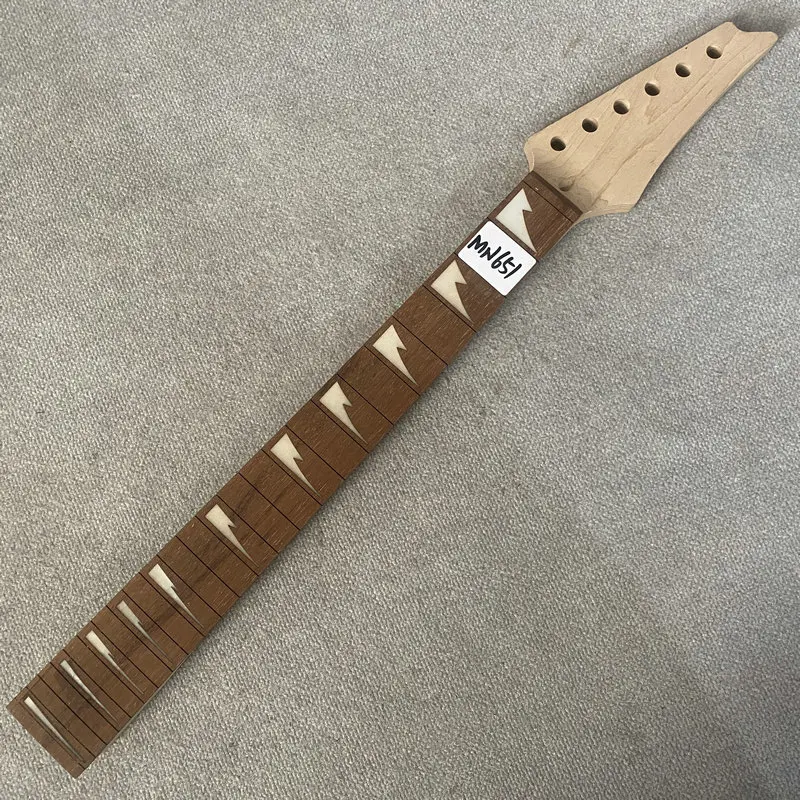 MN651 Незавершенный без логотипа Ibanez MINI, гриф для электрогитары, деталь «сделай сам», 24 лада, правая рука, весы 564 мм, длина, без ладов, без красок