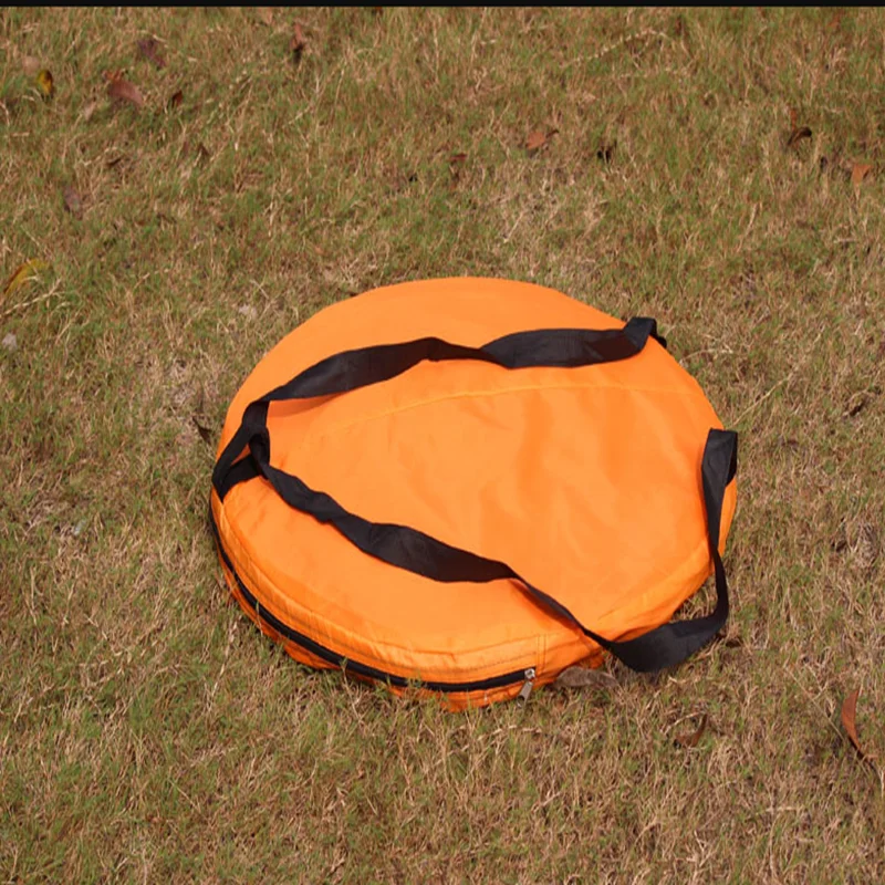 Outdoor Camping Pop Up Washing Room Tent Hand bag Hiking Beach Cycling Round Tent Hand Bag Color Random