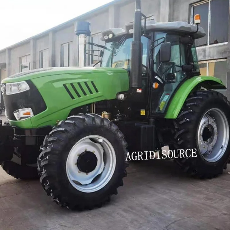 Tractor agrícola de alta resistencia, maquinaria agrícola con remolque de descarga 10T, 200HP, duradero, China