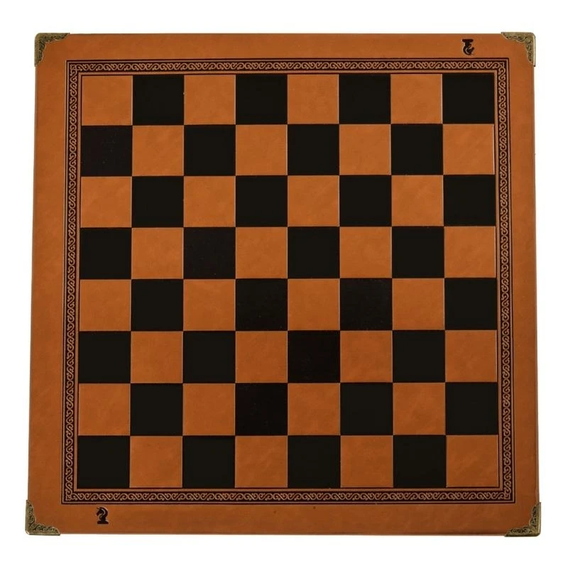 

652F Universal PU Leather Folding Chess Board Flat Chess Game Chessboard Roll Up Chess Board Chess Games Accessories