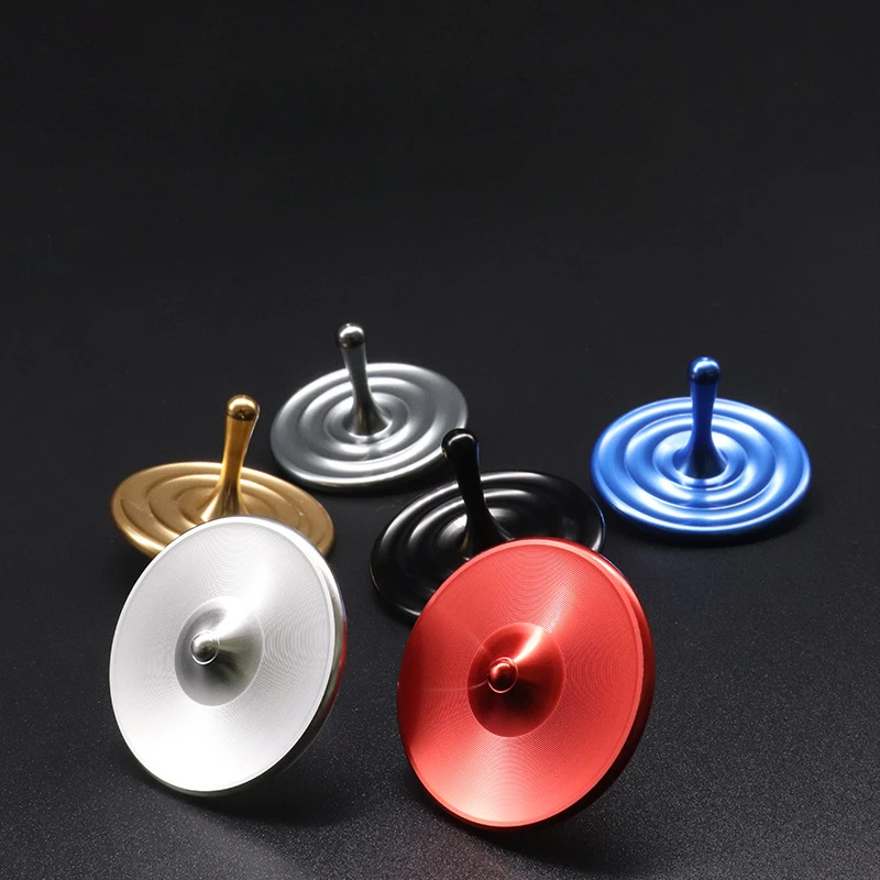 Metal Spinning Top Tip Water Droplet Hand Fidget Spinner Gyro EDC Relieve Stress Relief Toy Rotating Anti anxiety For Children