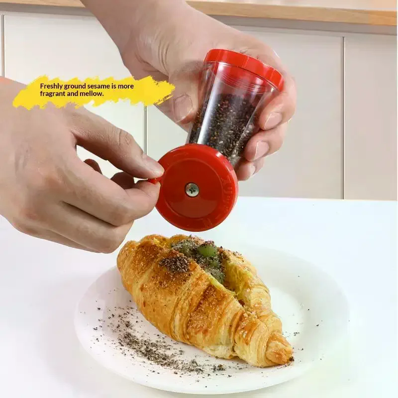 Manual Sesame Grinder Hand Seasoning Crusher Tool Handmade Salt Or Pepper Grinder For Home Kitchen Salt Pepper