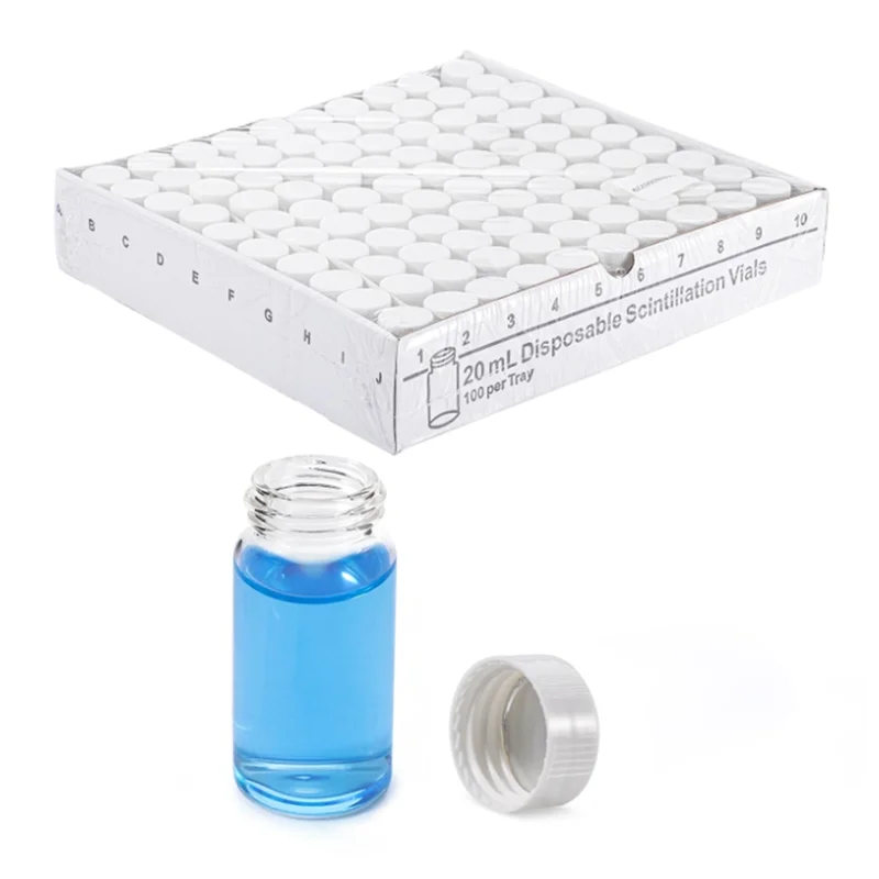 

EDT-Scintillation Vials Liquid Scintillation Counting Vials Borosilicate Glass Vials (100PCS)