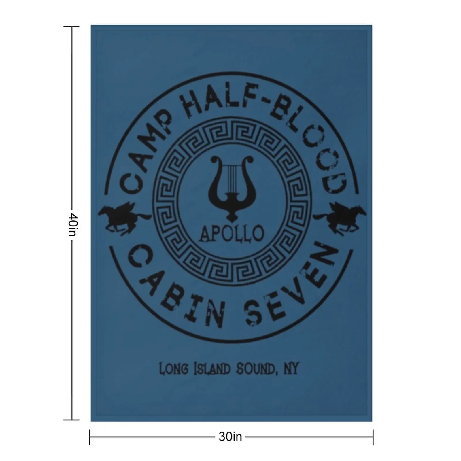 BEST SELLING -Apollo Camp Half Blood Cabin Throw Blanket Flannel anime Thermals For Travel Bed linens Blankets