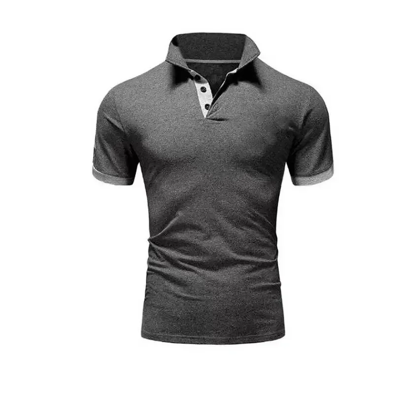 

2023 new 35% Cotton Polo Shirts for Men Casual Solid Color Slim Fit Mens Polos New Summer Fashion Brand Men Clothing