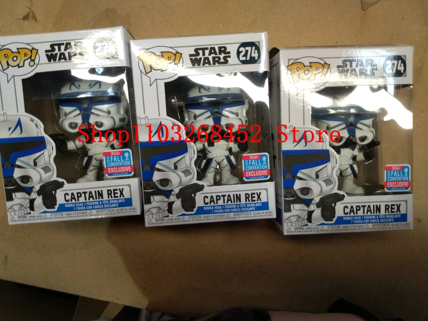 2024 New Funko Pop Star-Wars Series Convention Exclusive Captain Rex #274 Limited Edition 10cm PVC Figures Toys Dolls for Gifts