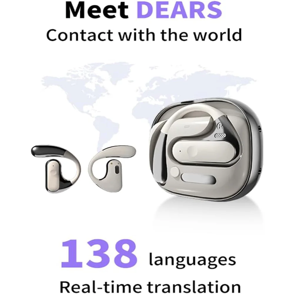 Dears S10 Translator Device-Bidirection Simultaneous Translation, Experience the marvel of real-time translation across 138 lang