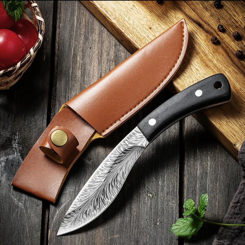 

Stainless Steel Boning Knife High Hardness Pocket Knives Sharp Professional Utility Cleaver Barbecue Fishing Knife