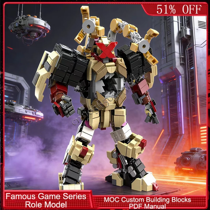 

1065 PCS Popular Game Character Series Forge Hammer MOC Customize Modular Building Block Creative Design DIY Holiday Toy Gifts