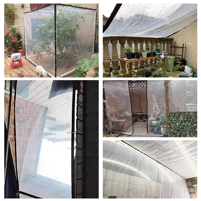 

Thickened plastic film cloth, transparent waterproof and rainproof cloth, planting transparent insulation cloth, dust-proof plas