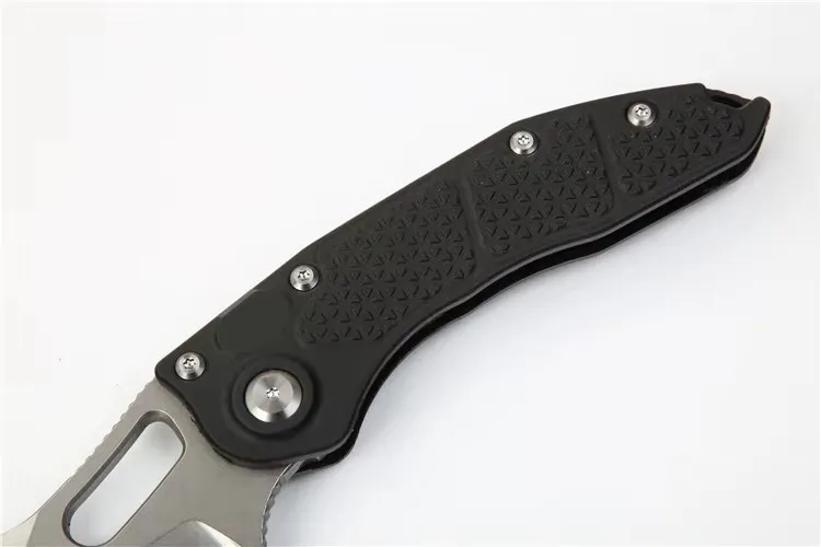 سكين Miker Stitch Flipper القابل للطي D2، مقبض من ألياف النايلون الزجاجية أداة EDC خارجية