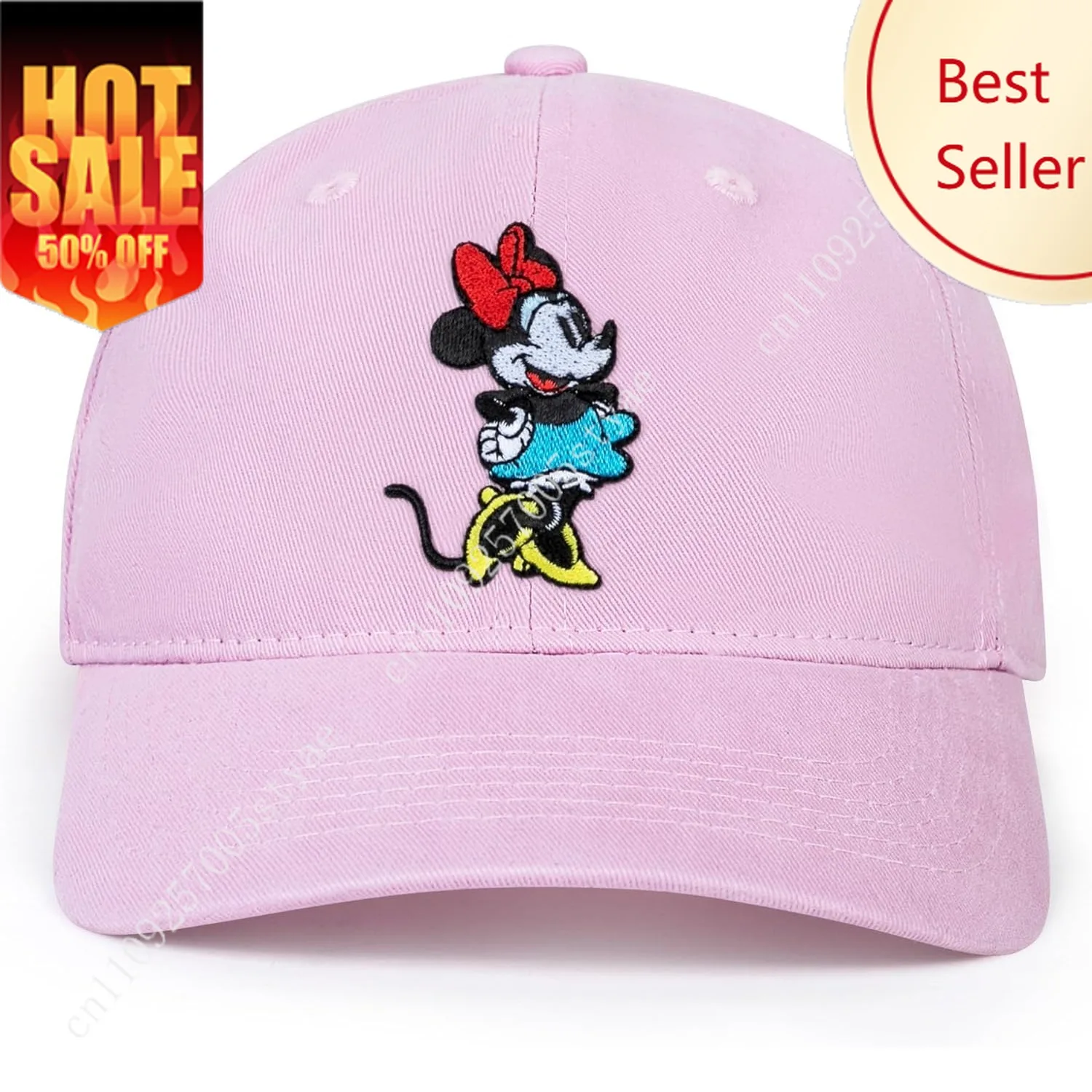 

Disney Adult Baseball Cap, Minnie Mouse Adjustable Dad Hat