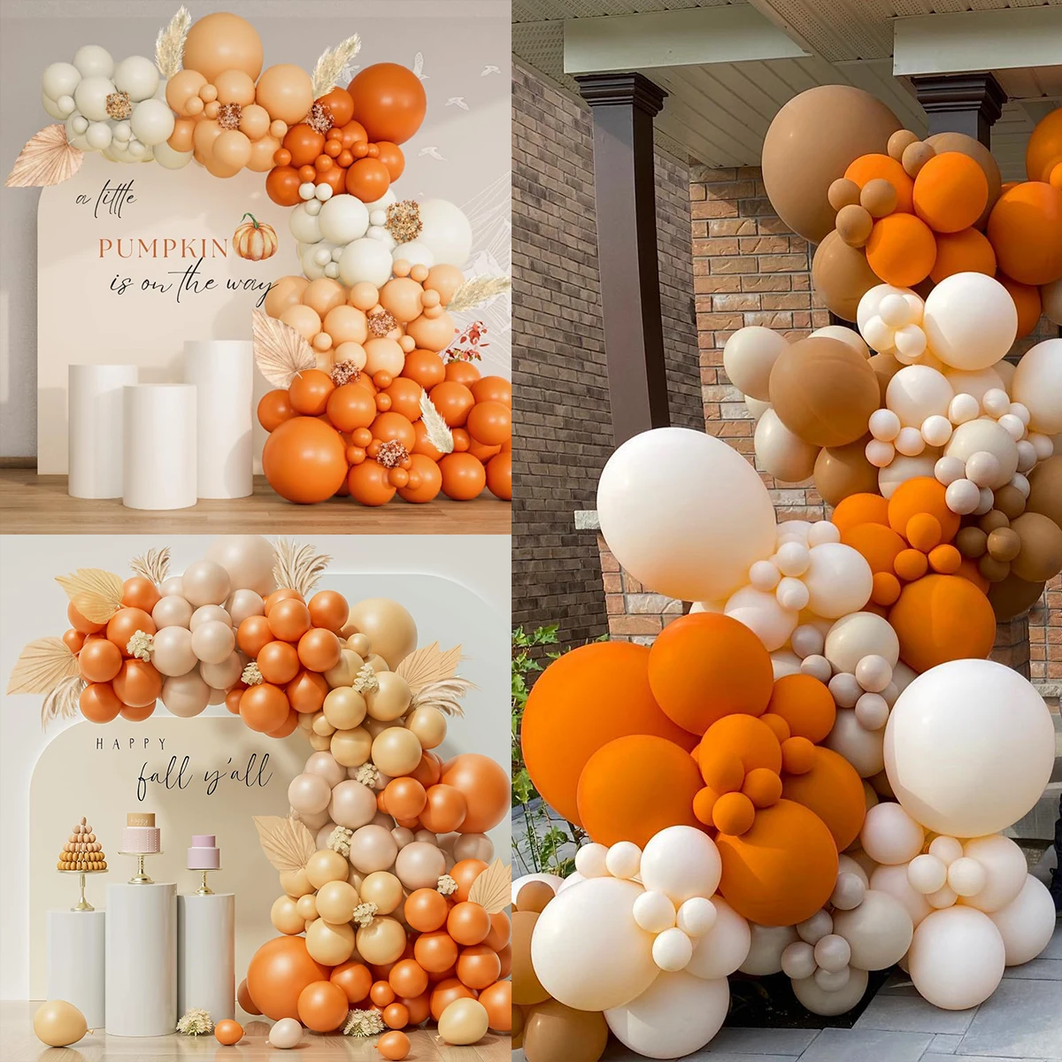 

Sand White Orange Balloon Garland Arch Kit for Baby Baptism Shower Birthday Wedding Bachelor Party Decor Baby Shower Supplies