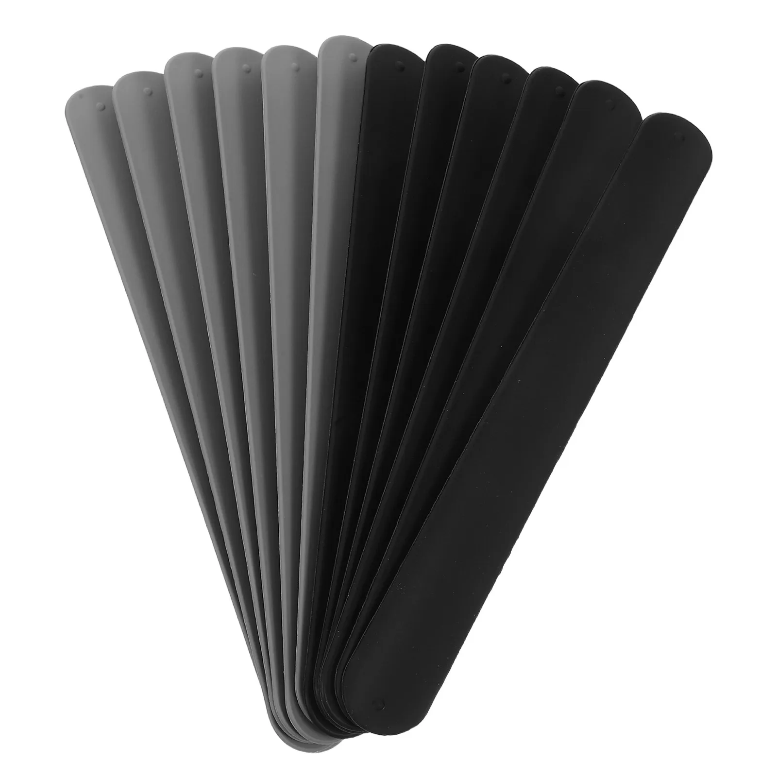 

12 Pcs Silicone Wraps Holders Holiday Metal Strips Bands for Wrapping Paper Flip Slap