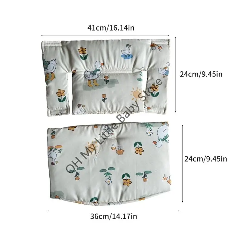 M76C وسادة مقعد الرضيع القطن القابلة للتنفس ووسادة دعم الظهر لمجموعة لآمنة nonslip #6