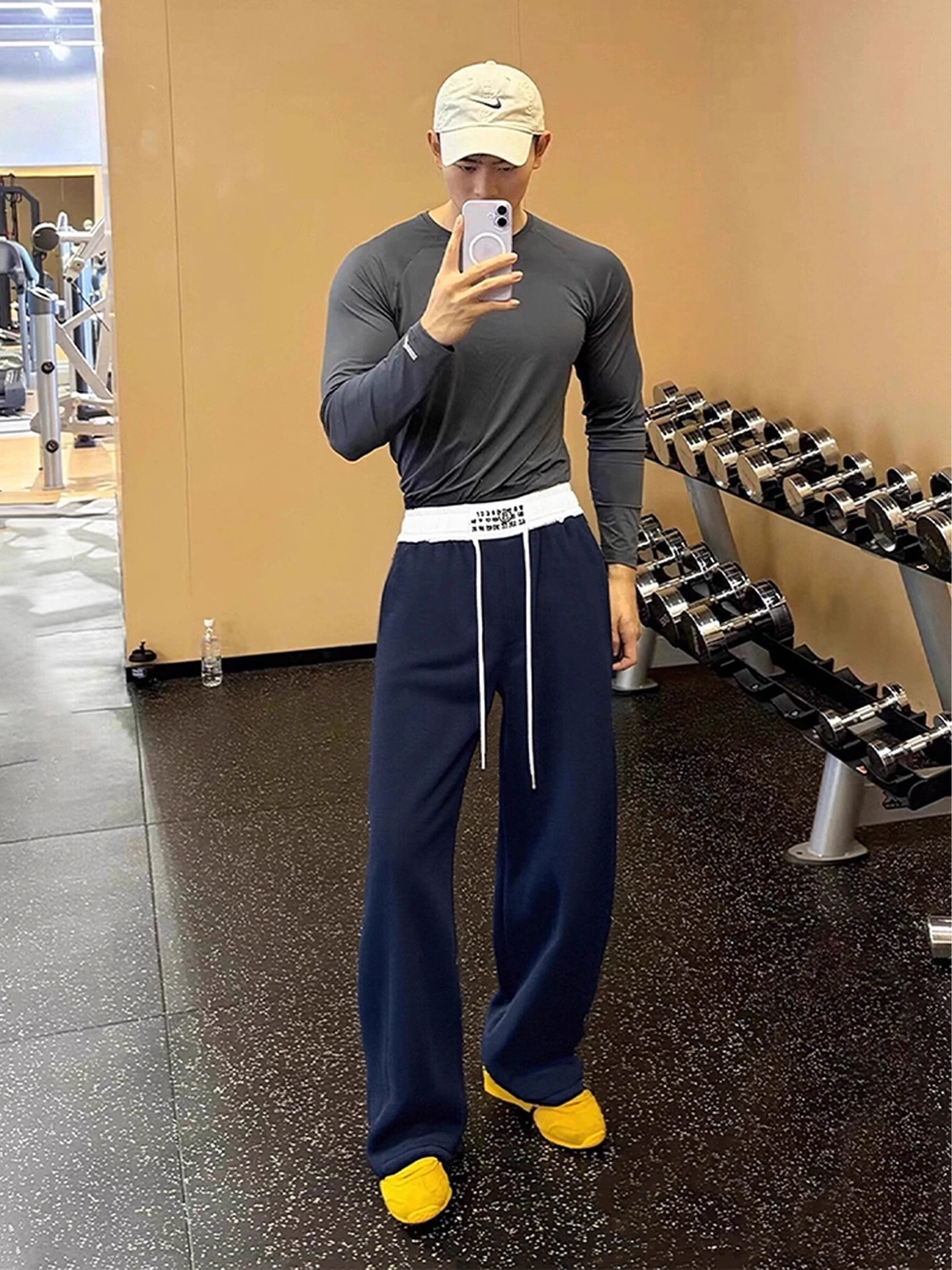 

American Sle Fce Lined Men's Fitn Sport Pants Winter Thiened Straight Leg Casual Trousers Long Length for Tall Guys