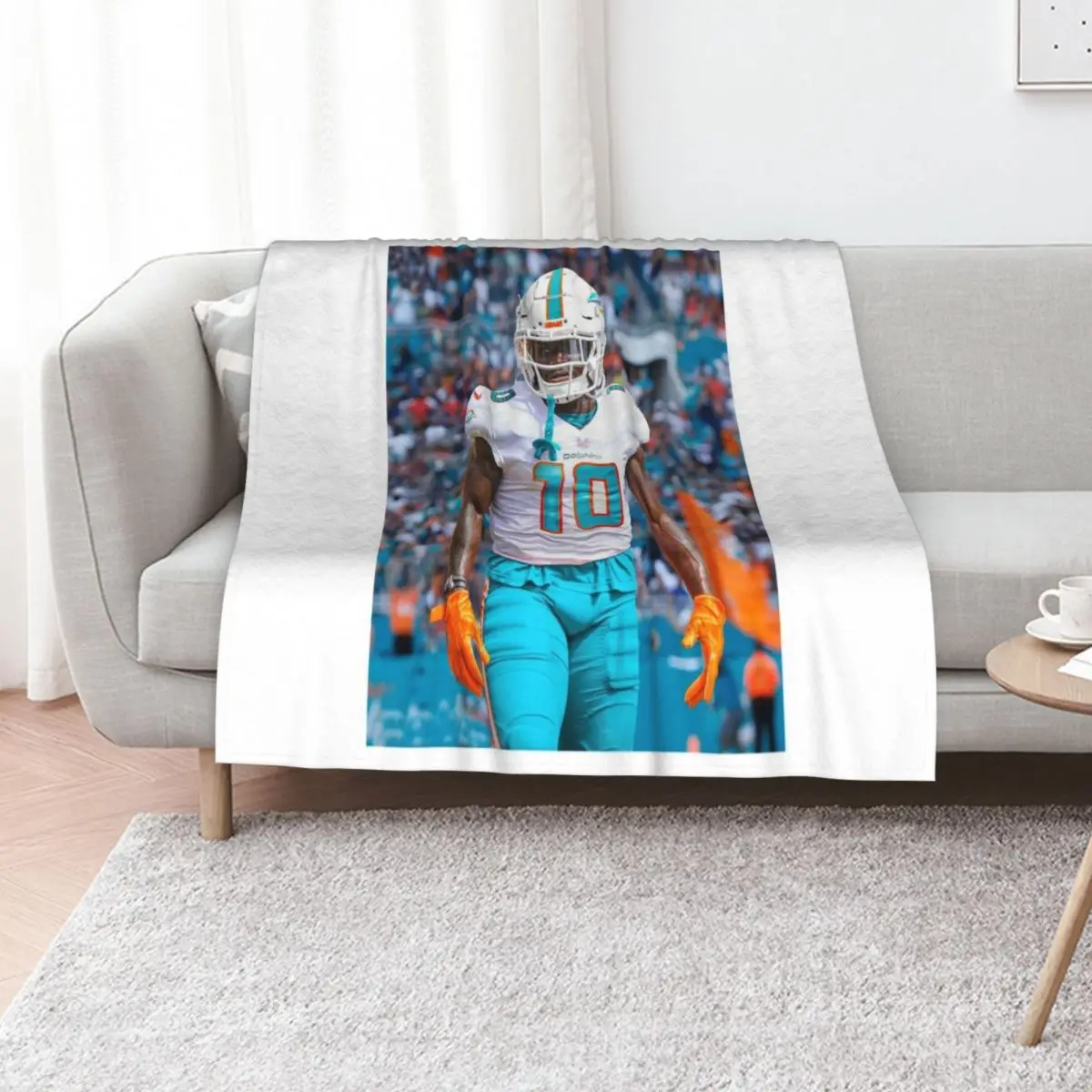 

Tyreek Hill Throw Blanket Hairy Bed Fashionable Stuffeds Vintage Blankets