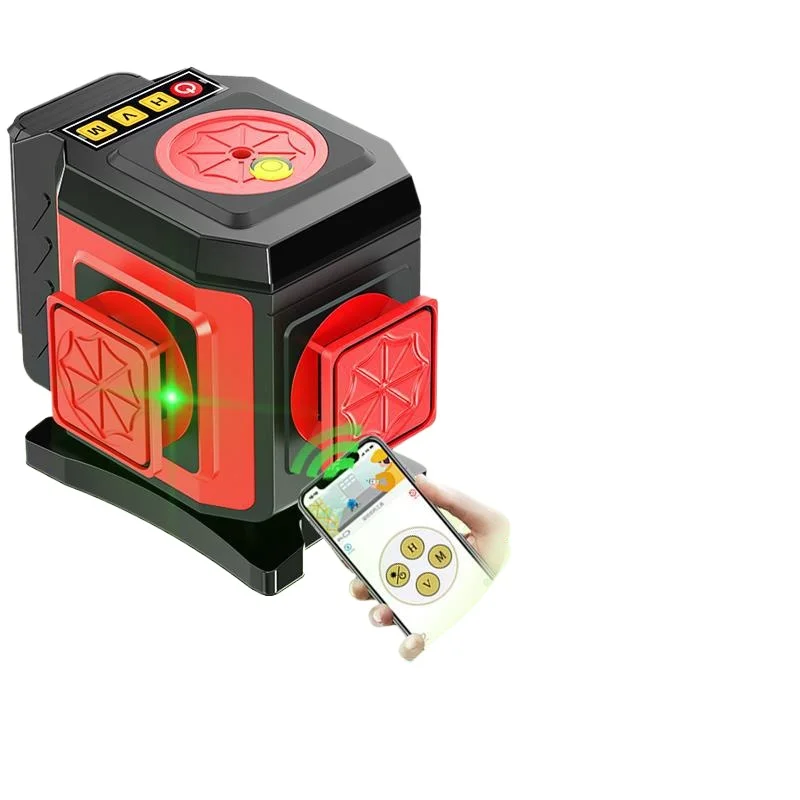 For 12 Lines Laser Level High Precision Strong Light Hairline Rule Infrared Automatic Leveling