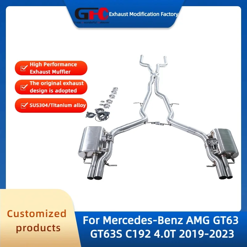 

Catback Valvetronic Muffler for Mercedes-Benz AMG GT63 GT63S C192 4.0T 2019-2023 High-Performance SUS304 Valve Exhaust System