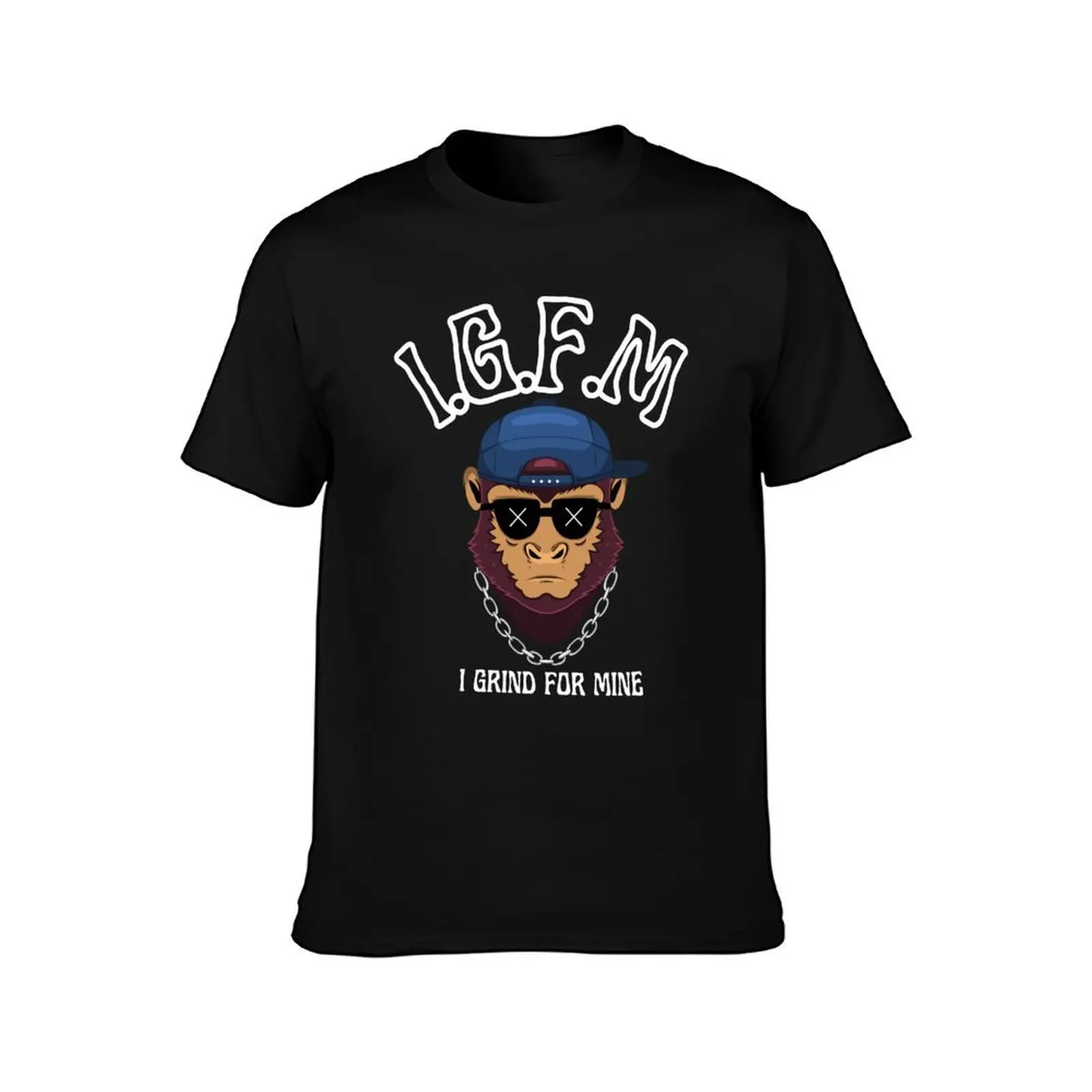 I Grind For Mine T-Shirt Summer Casual Cotton Tee Oversized Streetwear Tops Vintage Graphic Print Loose Fit Short Sleeve