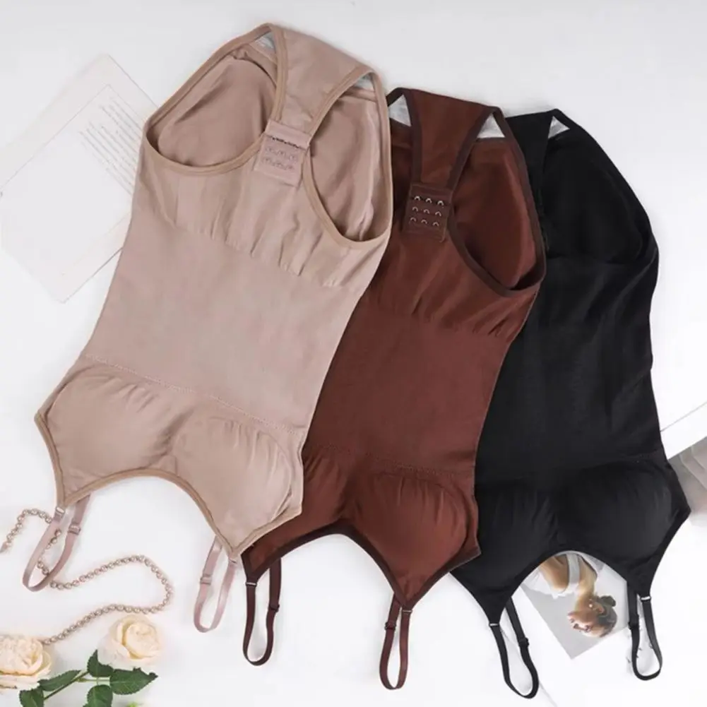

Body Sculpting Bodysuit with Chest Pads Abdominal Tightening Tights Seamless Shaping Underwear Spotless Belly-closing Onesie