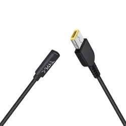 Durable USB-C 15cm Power Cord PD Charger Charging Cable Type-C Female to Square Slim Tip For Lenovo Yoga 2 Pro 13 Thinkpad