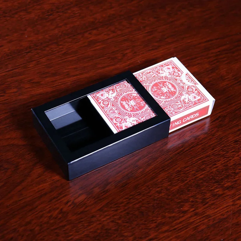 Deluxe Vanishing Card Box by Kupper Magic Tricks Deck Disappearing Card Case Magia Close Up Illusions Gimmicks Mentalism Props