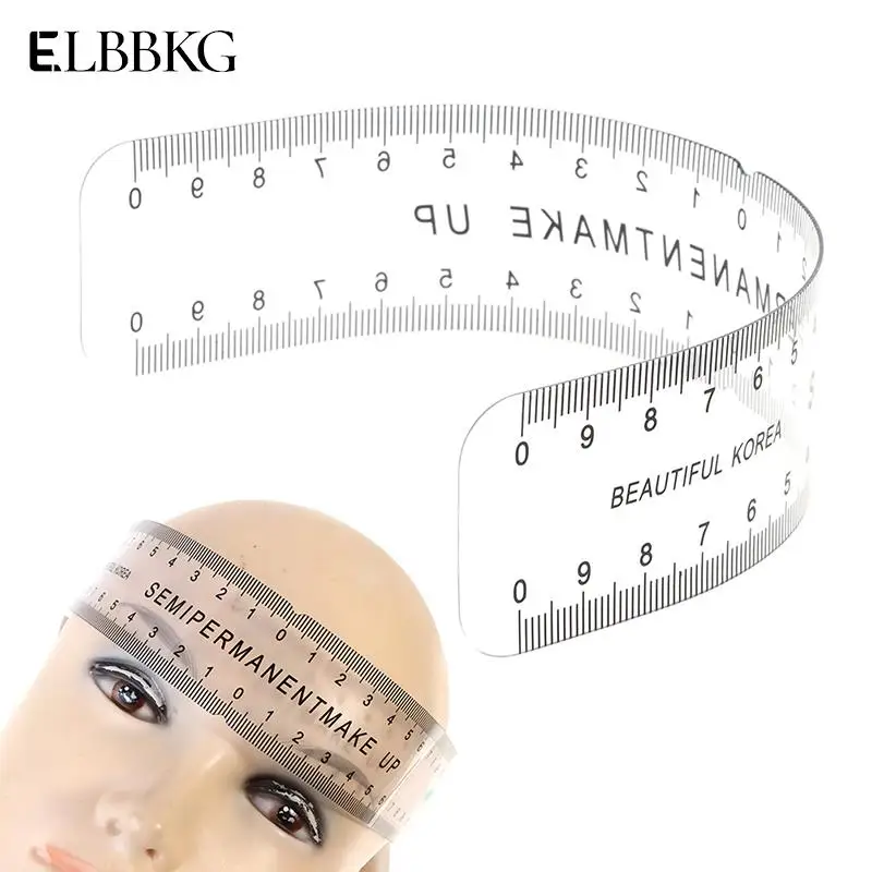 1pcs Reusable Universal Semi Permanent Makeup Guide Ruler Measure Tools Eyebrow Stencil Makeup Tools