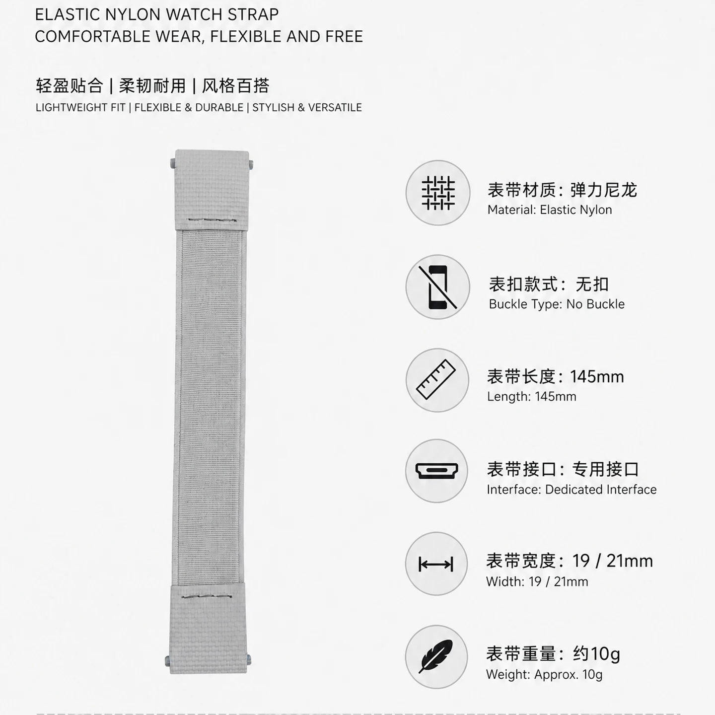 New One-piece Nylon FKM Watch Strap Custom for Cartier Santos WSSA0009 WSSA0018 19mm 21mm Quick Release Metal Insert 24 Colors