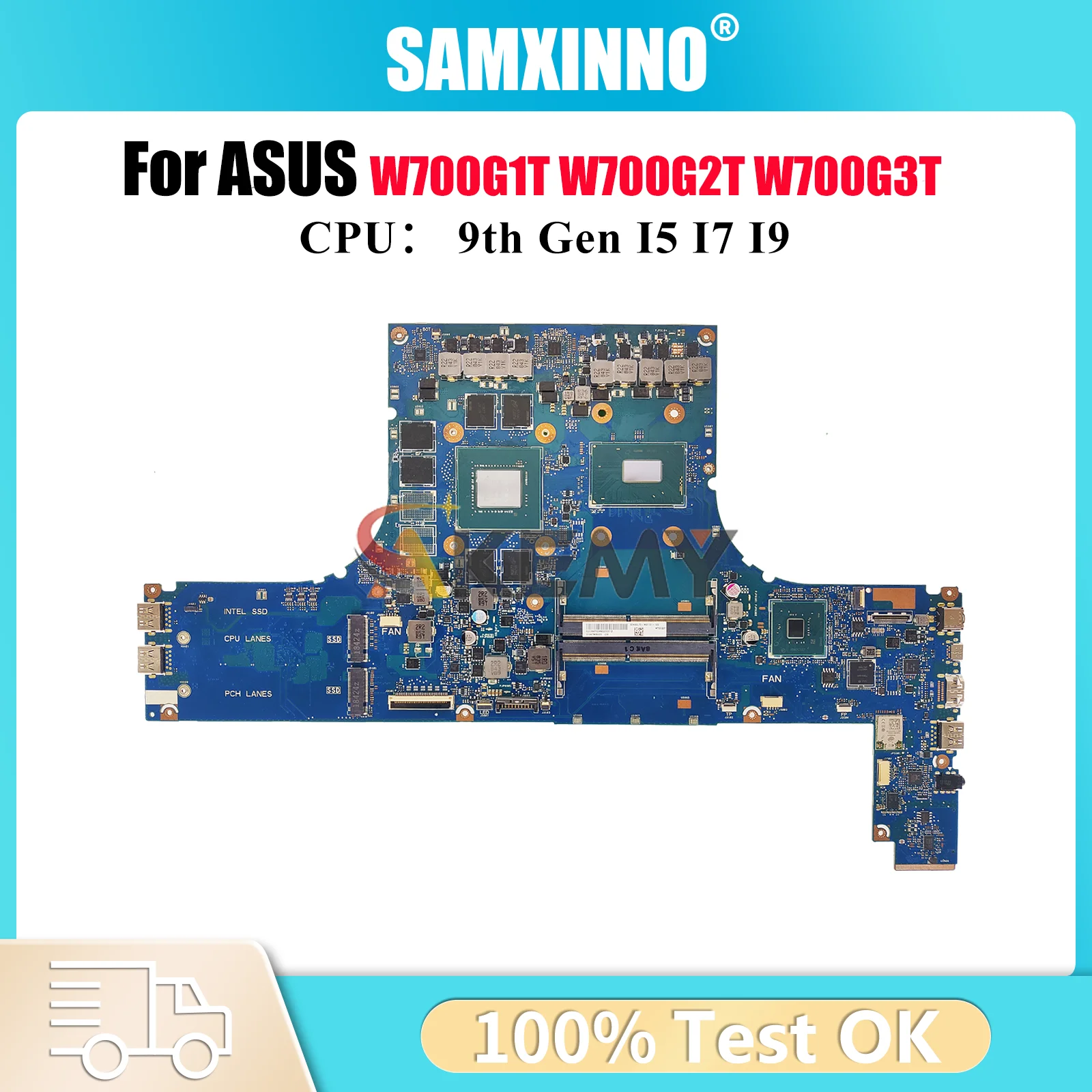 

W700G3P Материнская плата для ноутбука ASUS ProArt W700G2T W700G W700G3T W700G1T Материнская плата для ноутбука с процессором I5 I7 I9 100% tests OK stk