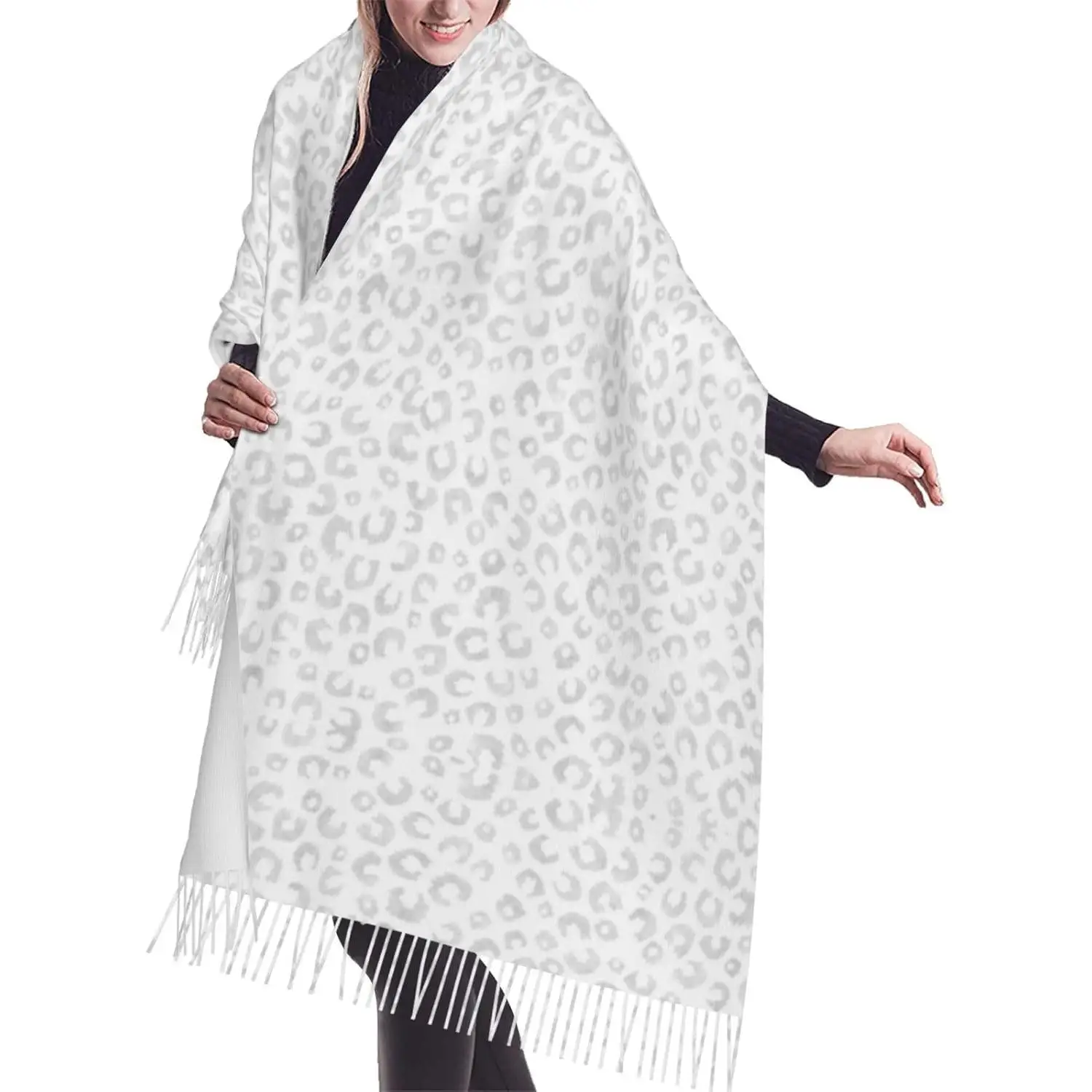 

Women's Fashion Cashmere Feel with Tassel Large scarf warm party shawl Wraps Scarf Shawl For Gift Women Spring Fall Winter