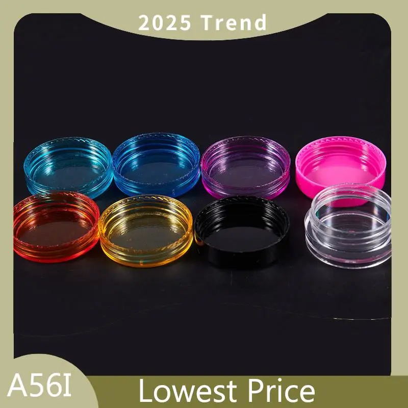 

Hot Sale 200 Pieces Plastic Pot Jars Empty Cosmetic Container With Lid For Creams Sample Make-Up Storage, 5 G, 10 Colors