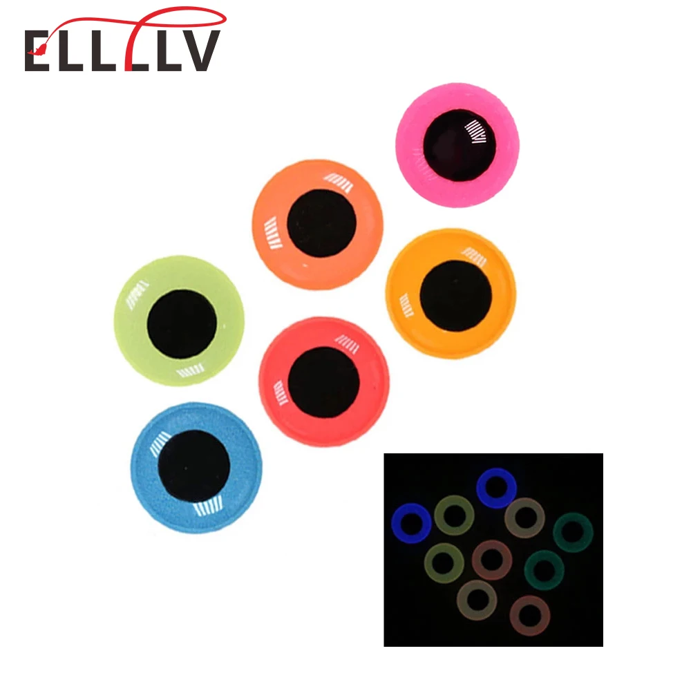 Ojos 3D brillantes para señuelos de pesca – 3mm a 12mm - imagen 5