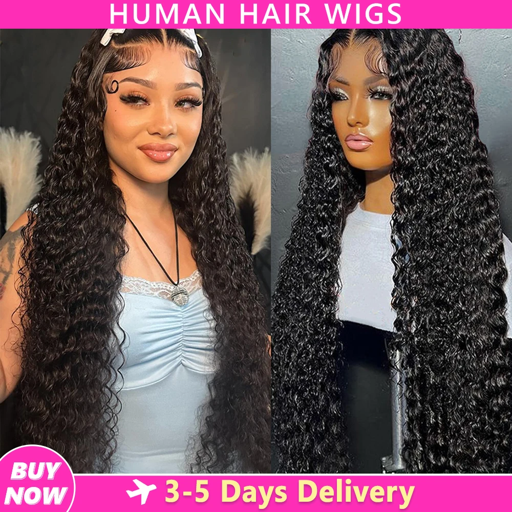 

200% 13x6 Hd Lace Frontal Wig Brazilian Human Hair Wigs For Women 13x4 Pre Plucked Wet And Wavy Deep Wave Lace Front Wigs