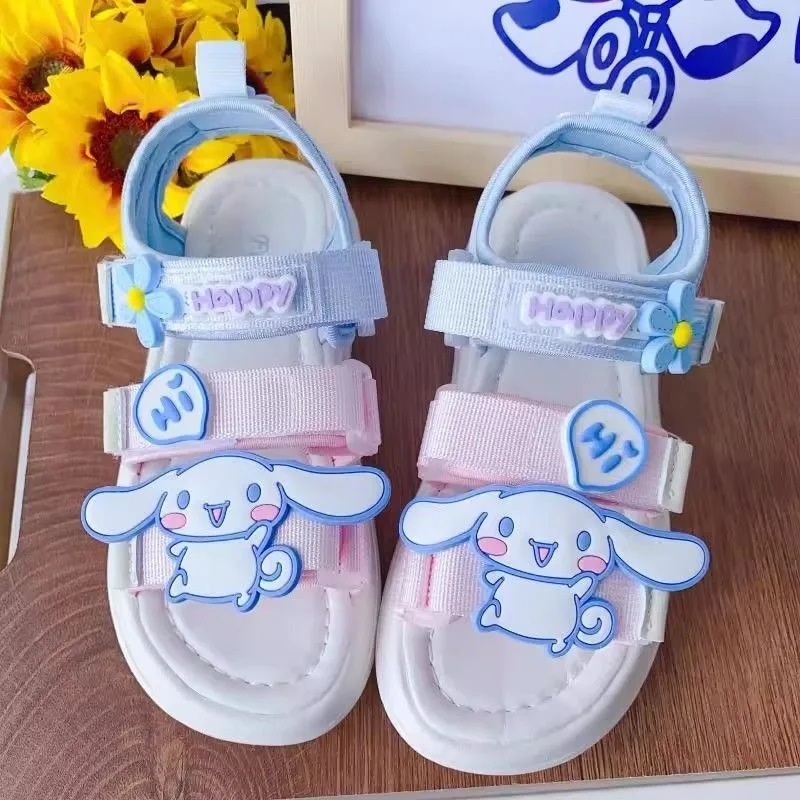 سينامورول بلدي ميلودي أنيمي Kawaii سانريو الأطفال النعال لطيف الكرتون 2025 الصنادل الرياضية أحذية هدايا غير رسمية للأطفال