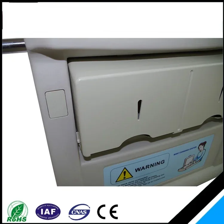 Wall mounted baby diaper changing table, in line with ergonomic design, folding baby diaper changing table