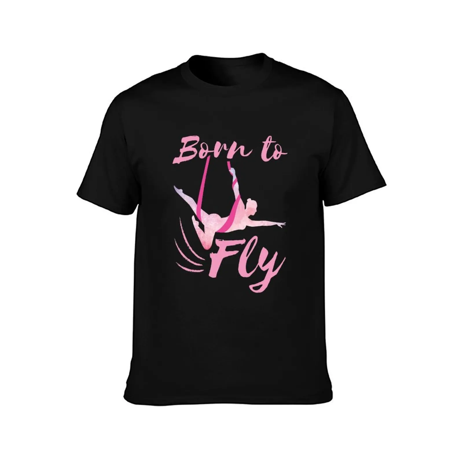 Aerial Yoga Silks Born to Fly T-Shirt Modern Print Casual T-Shirt