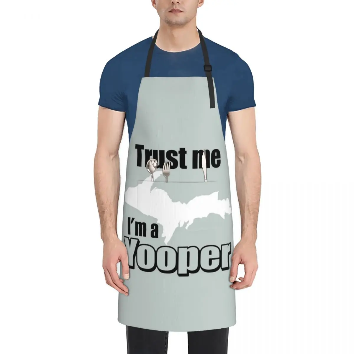 

Trust me I'm a yooper - Awesome yooper Gift Apron Kitchen Things For Home Things For The Kitchen women's work Manicurists Apron