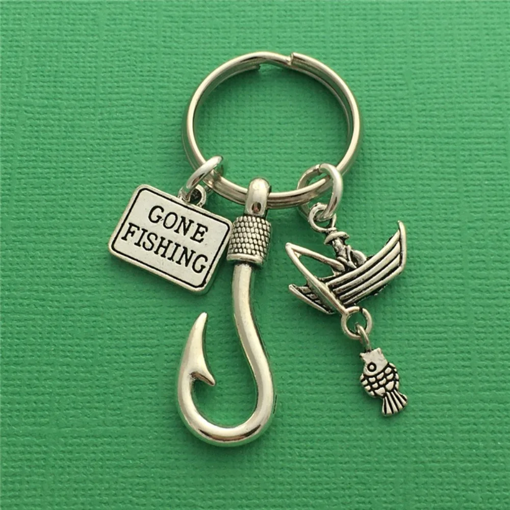 Cute Cartoon Fishing Boat Fishhook Little Fish 