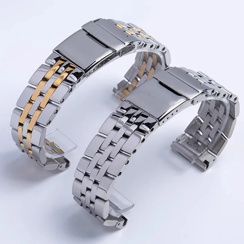 

for AVENGER NAVITIMER SUPEROCEAN Belt 316L Stainless Steel Watchband 18mm Bracelet For Breitling Watch Strap