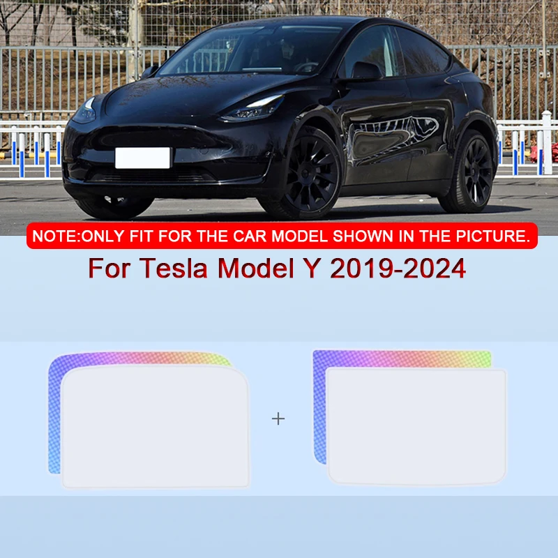 

Car Clip-on Sunroof Skylight Blind Shading Cover Colorful Ice Crystal Auto Roof Sunshade Accessory For Tesla Model Y 2019-2024