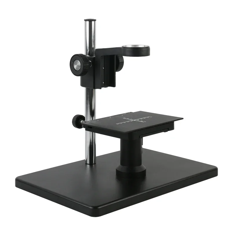 Lab Industrial C Mount Video Microscope Camera X Y Stage Adjustable Boom Large Stereo Arm Table Stand Holder 50mm Lens Diameter